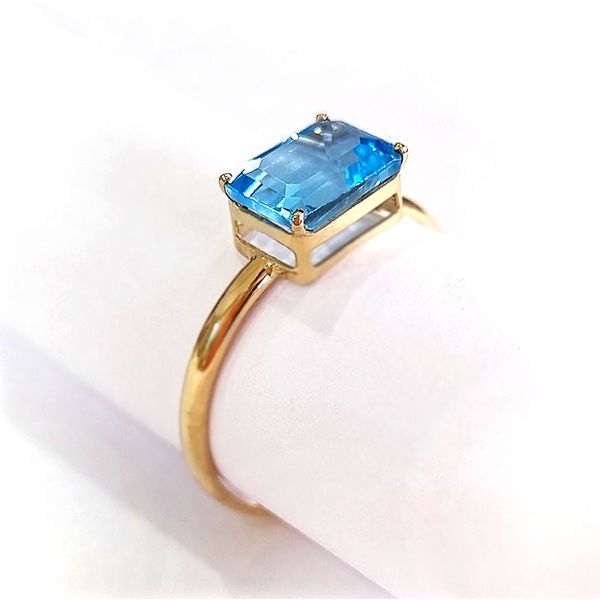 Anel em Ouro 18k Personalizado com Ametista, Topázio Swiss ou outra pedra a sua escolha