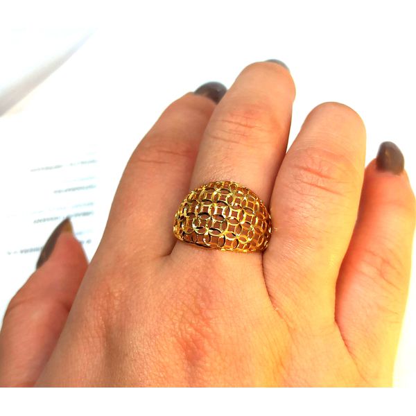 Anel em Ouro 18k Trabalhado 