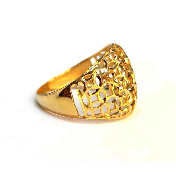 Anel em Ouro 18k Trabalhado 