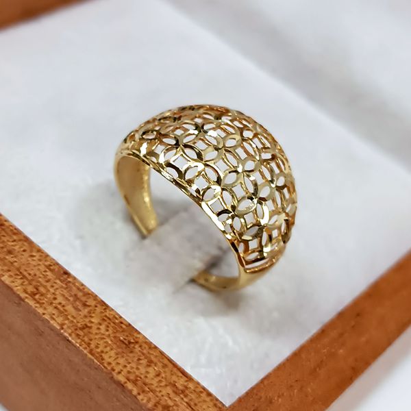 Anel em Ouro 18k Trabalhado 