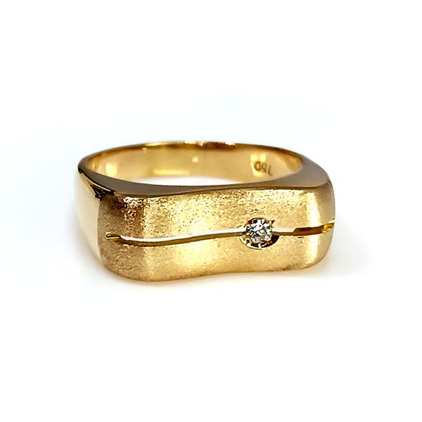 Anel em Ouro 18k com Diamante