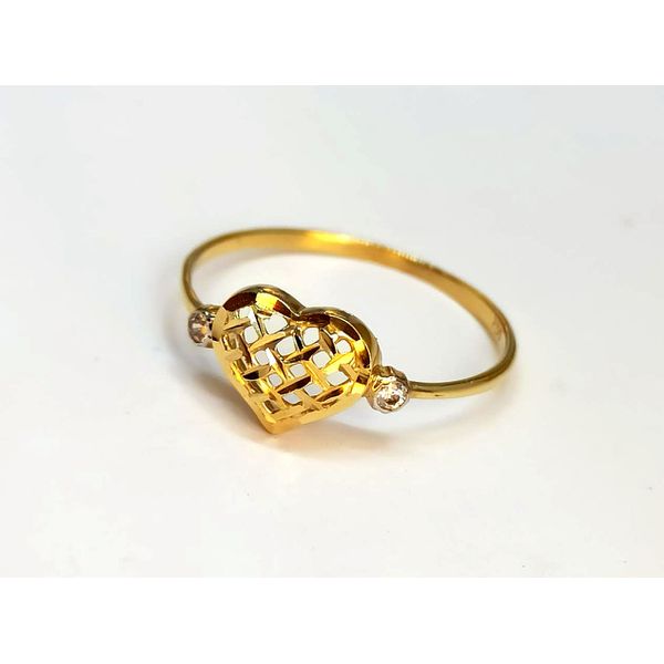 Anel em Ouro 18k com Zircônias