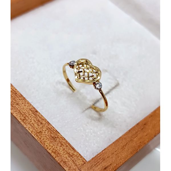 Anel em Ouro 18k com Zircônias
