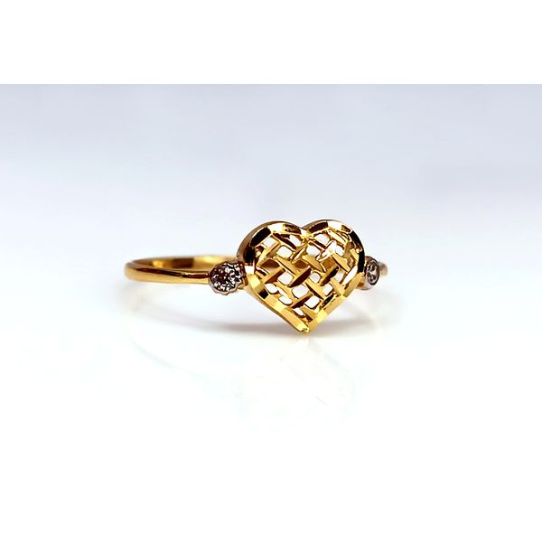 Anel em Ouro 18k com Zircônias