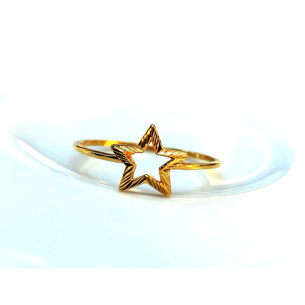Anel em Ouro 18k Estrela