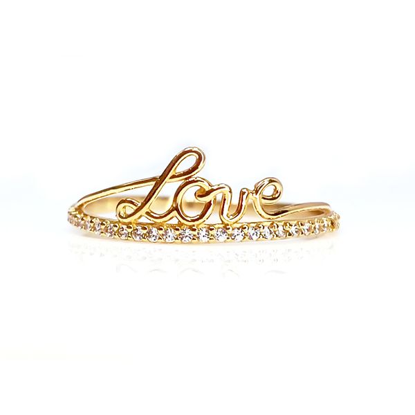 Anel em Ouro 18k Love 