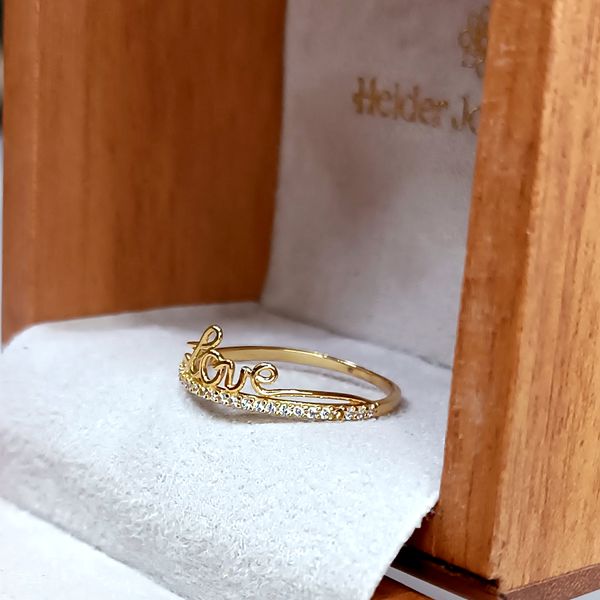 Anel em Ouro 18k Love 