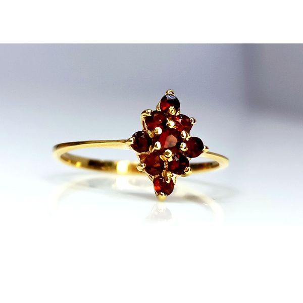 Anel em Ouro 18k Granada 