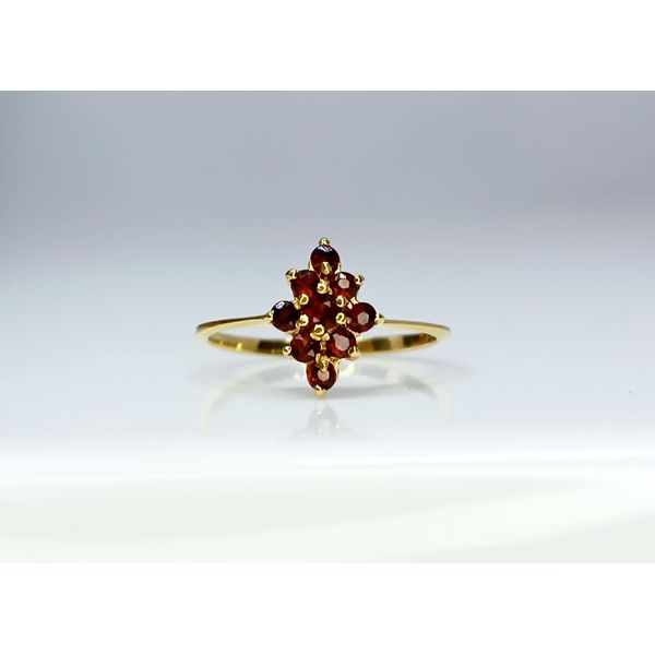 Anel em Ouro 18k Granada 