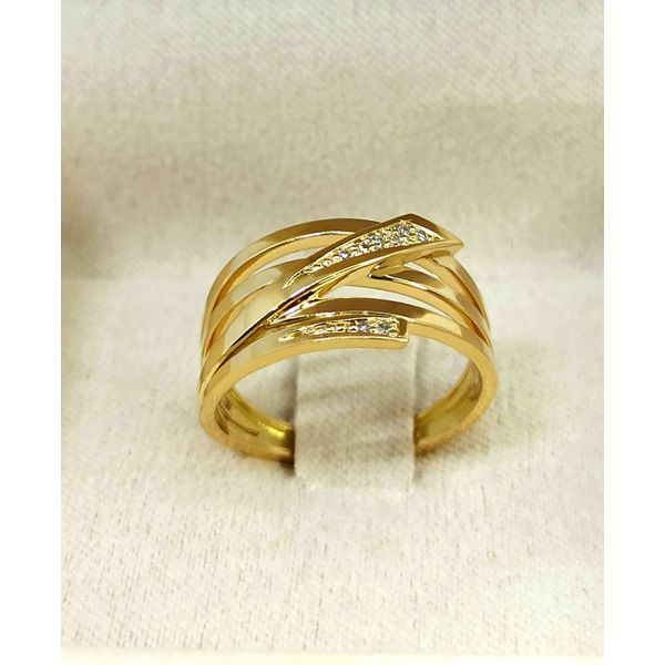 Anel em Ouro 18k Trabalhado com Arcos 