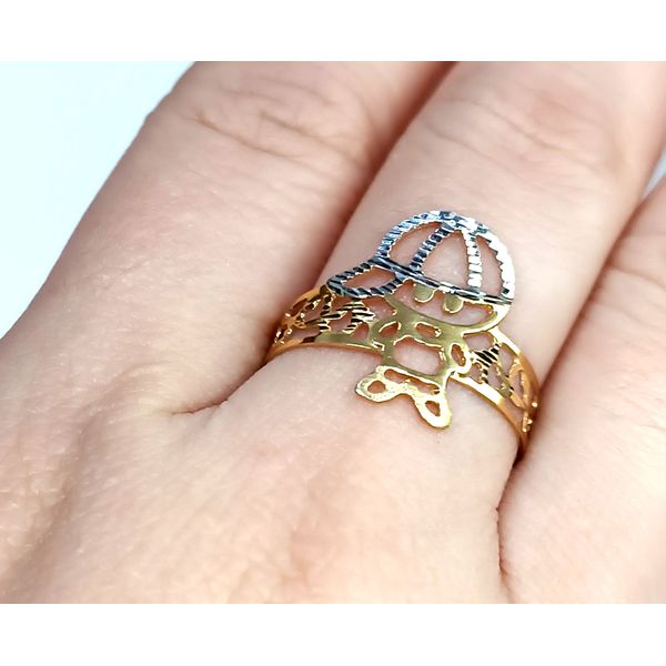 Anel em Ouro 18k Personalizado Menino Desenhado e Diamantado