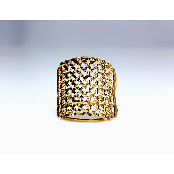 Anel em Ouro 18k Trabalhado Diamantado 