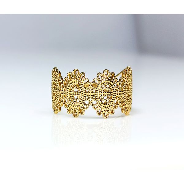 Anel em Ouro 18k Trabalhado e Desenhado