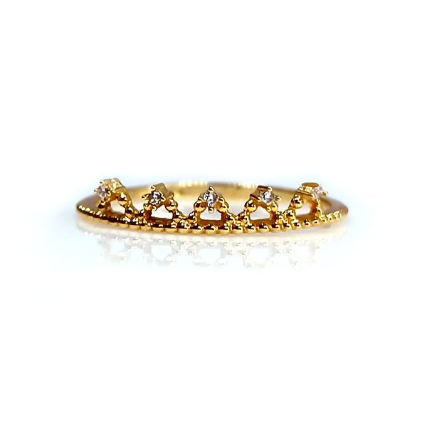 Anel em Ouro 18k Coroa 