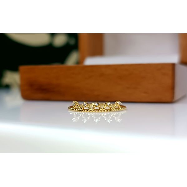 Anel em Ouro 18k Coroa 