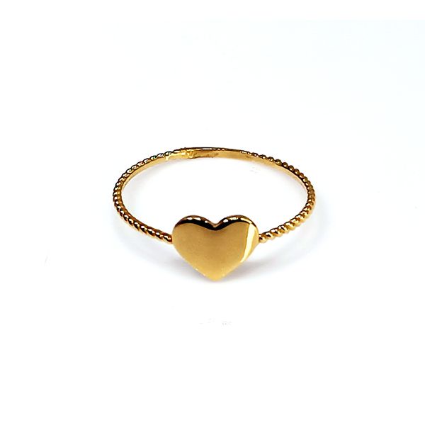 Anel em Ouro 18k Coração 