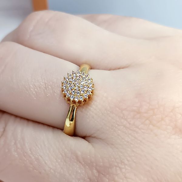 Anel em Ouro 18k Cravejado