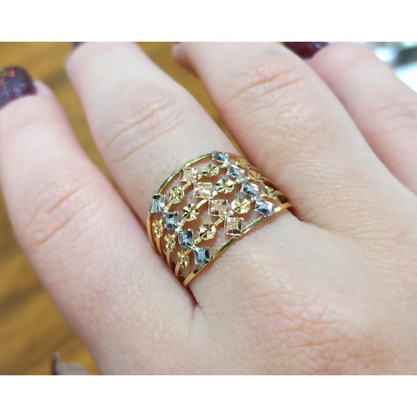 Anel em Ouro Tricolor 18k 