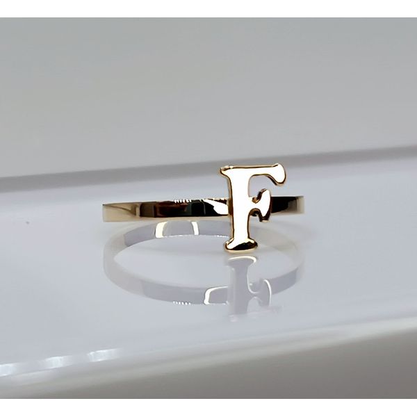 Anel em Ouro 18k Personalizado com Inicial