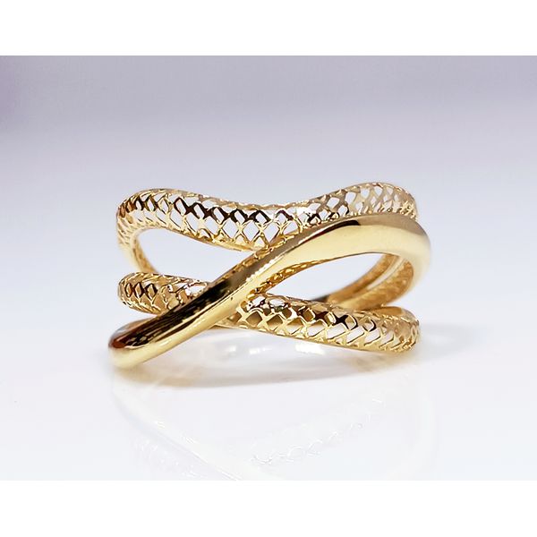 Anel em Ouro 18k Entrelaçado e Personalizado