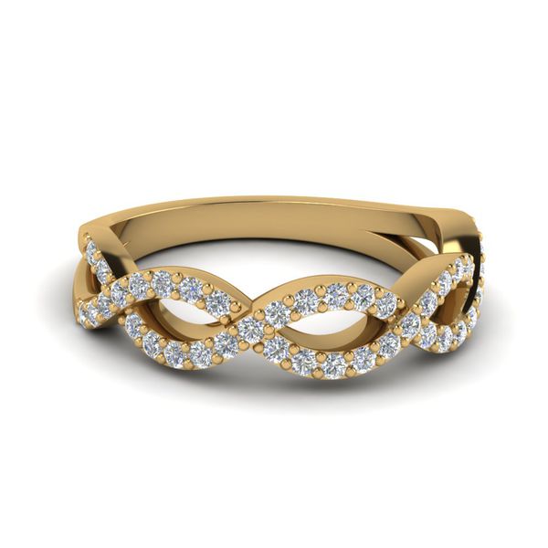 Anel em Ouro 18k Trançado com Diamantes