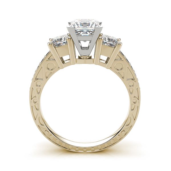 Anel de Noivado com Diamantes Princess 