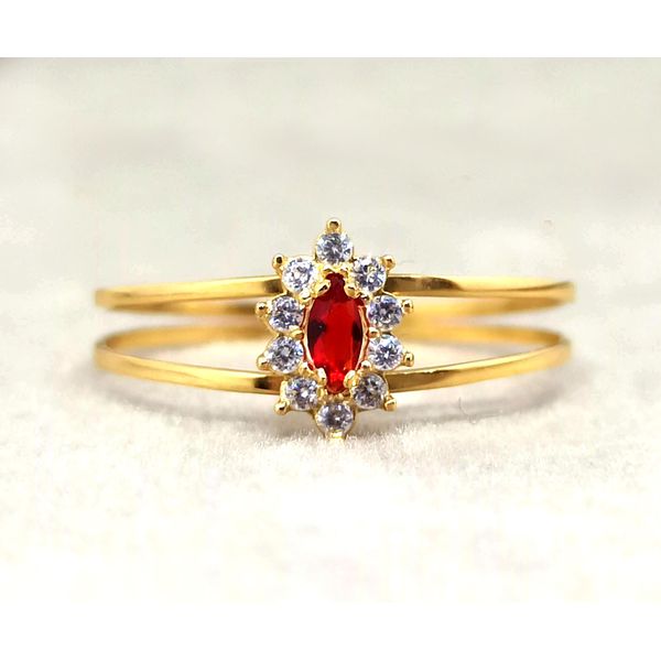 Anel em Ouro 18k Aro duplo cravejado e Personalizado