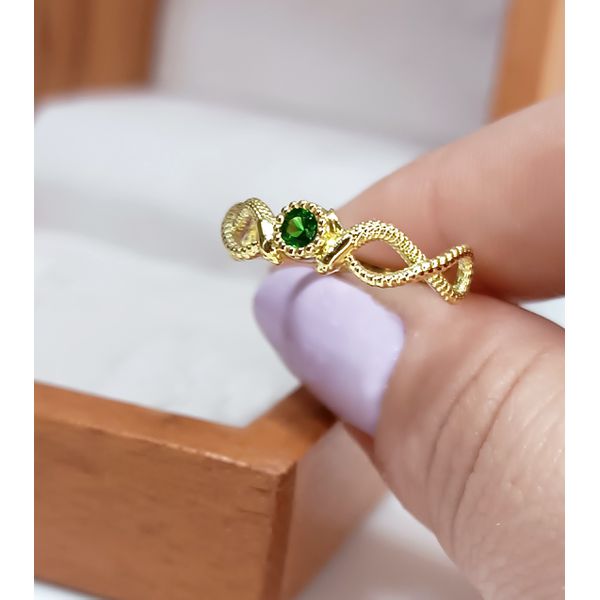 Anel de Formatura em Ouro 18k Personalizado com Serpentes para o curso de Medicina