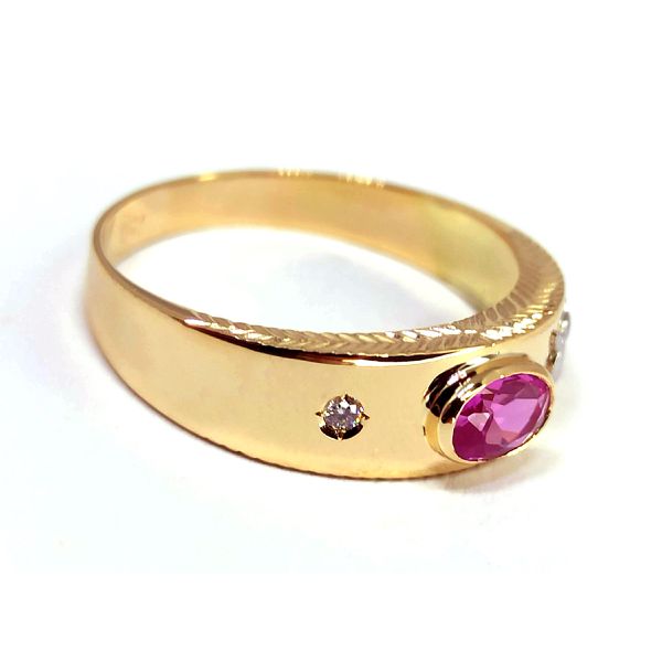 Anel de Formatura em Ouro 18k Personalizado para o Curso de Direito e demais cursos