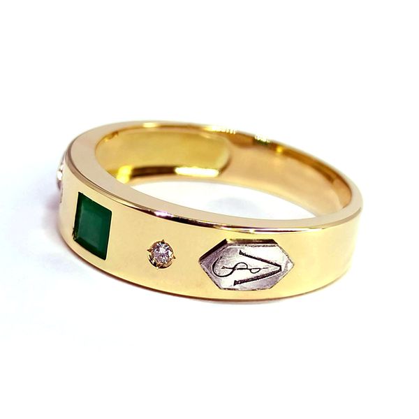 Anel de Formatura em Ouro 18k Personalizado para o Curso de Direito e demais cursos