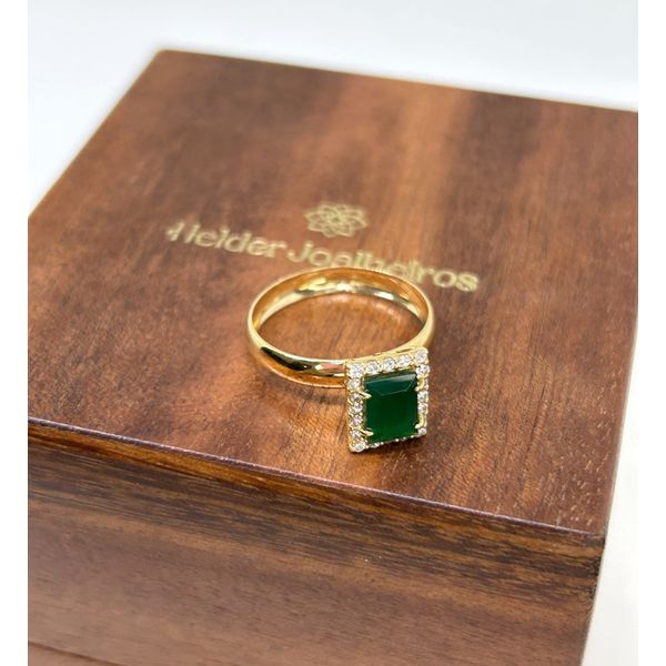 Anel de Formatura em Ouro 18k Retangular