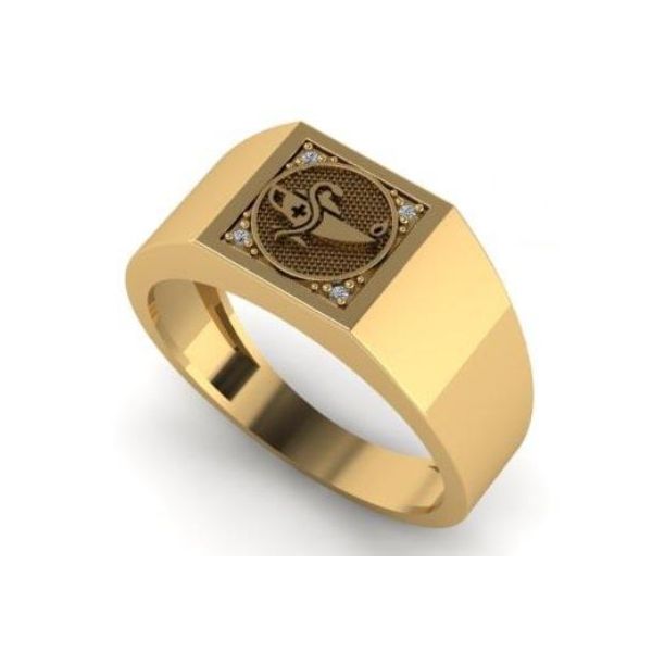 Anel de Formatura em Ouro 18k Curso de Enfermagem