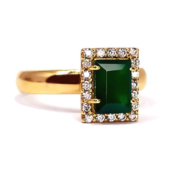Anel de Formatura em Ouro 18k Retangular