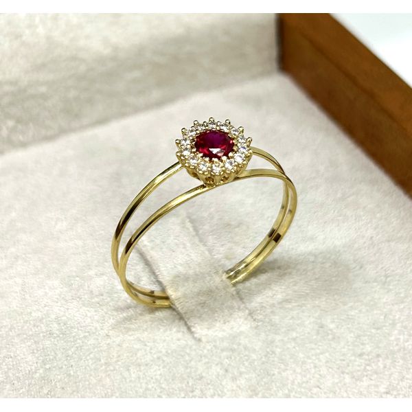 Anel de Formatura Ouro 18k Pedra Redonda Personalizado para Direito e demais cursos