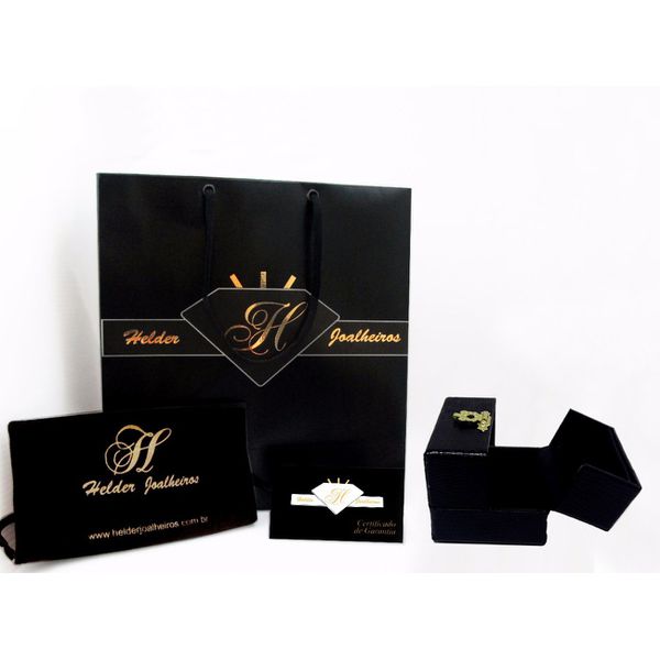 Anel de Formatura Masculino com Pedra Natural Carre - Ouro 18k