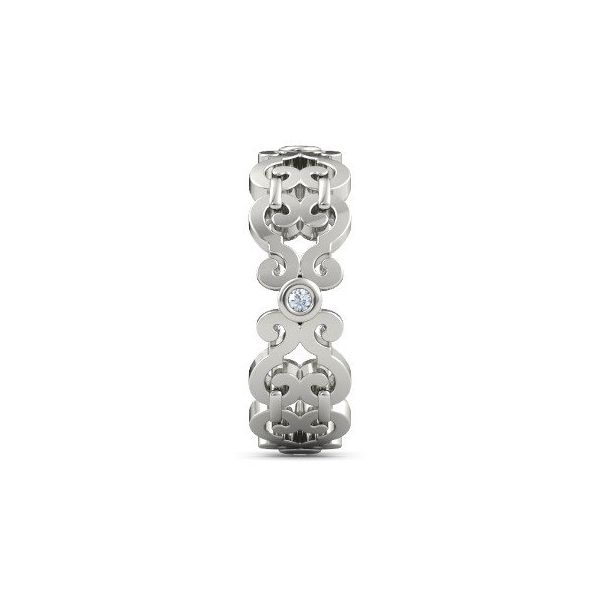 Anel Trabalhado com Diamantes em Ouro Amarelo 18k