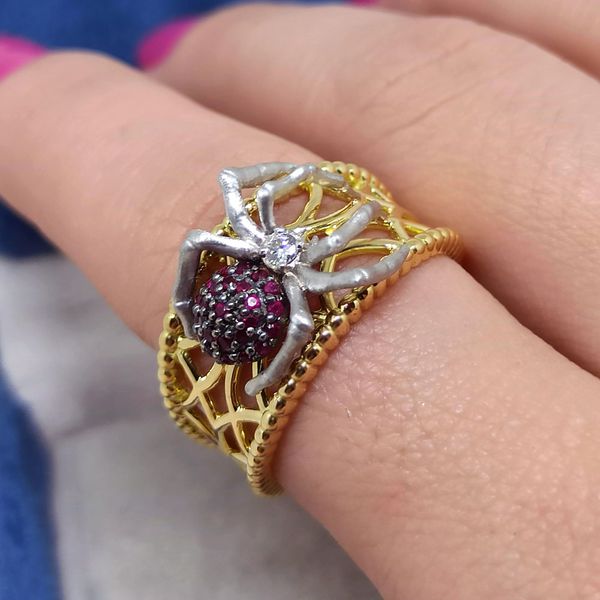 Anel em Ouro 18k Personalizado Aranha