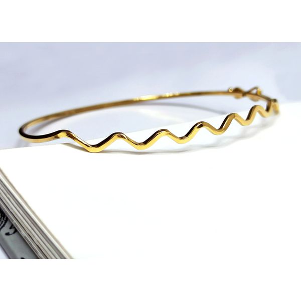 Bracelete em Ouro 18k Ondulado