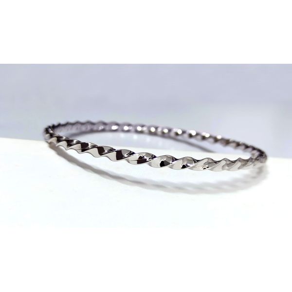 Bracelete Torcido em Ouro 18k Sem Pedra Libanesa