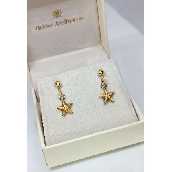 Brinco em Ouro 18k Estrela