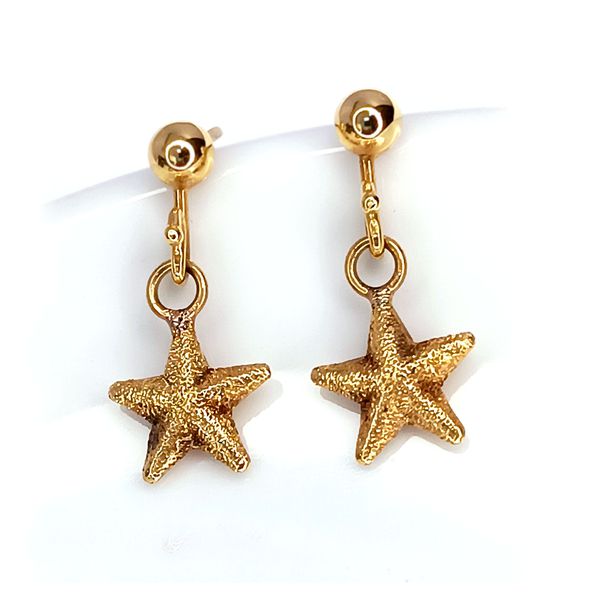 Brinco em Ouro 18k Estrela
