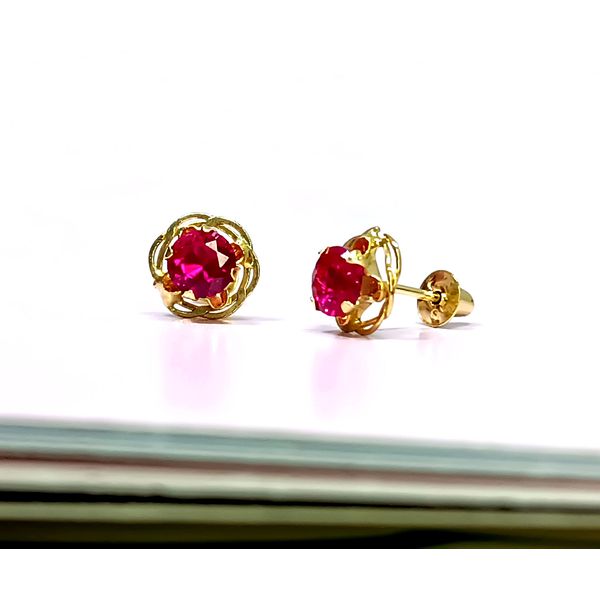 Brinco em Ouro 18k Redondo Cravejado