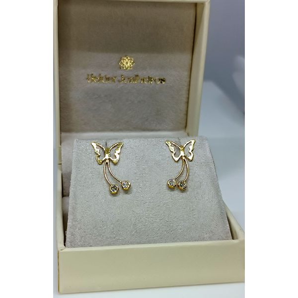 Brinco em Ouro 18k Borboleta 