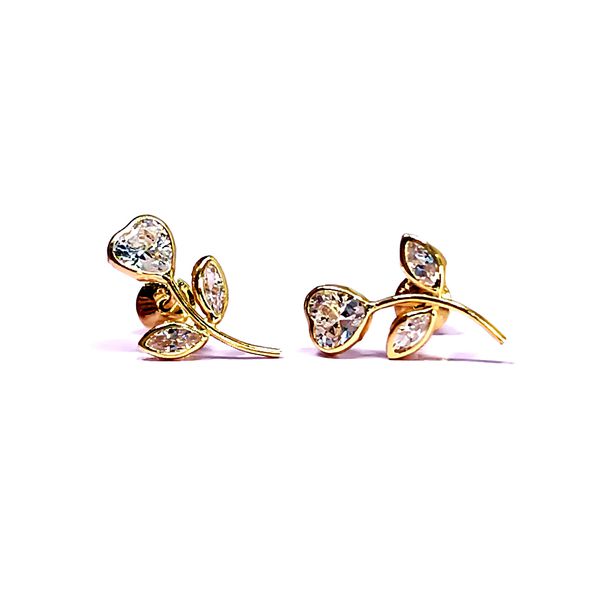 Brinco em Ouro 18k Florzinha 