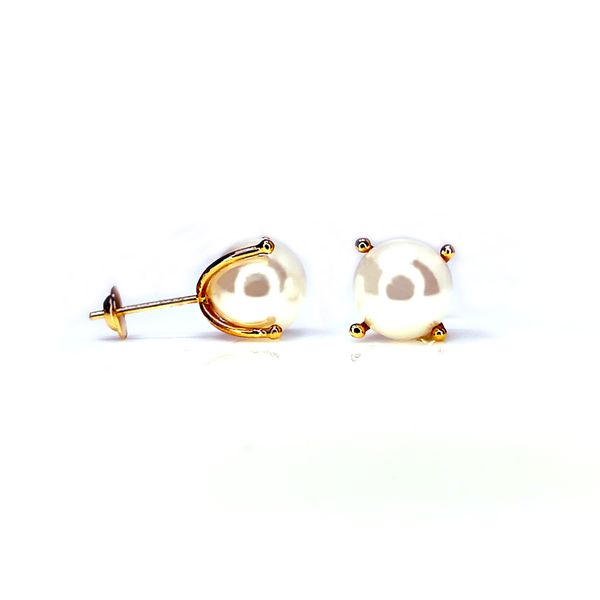 Brinco em Ouro 18k Pérola com Garras