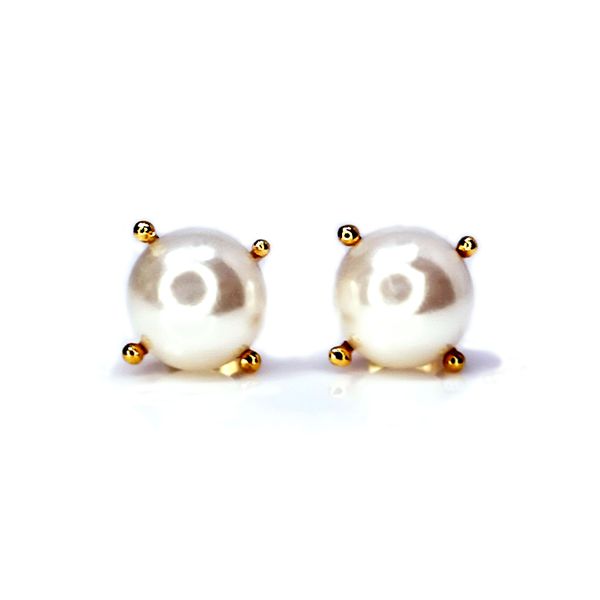 Brinco em Ouro 18k Pérola com Garras