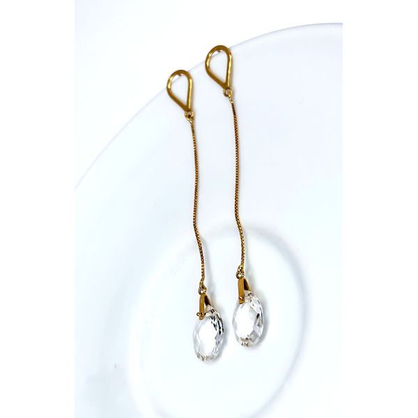 Brinco em Ouro 18k Cristal