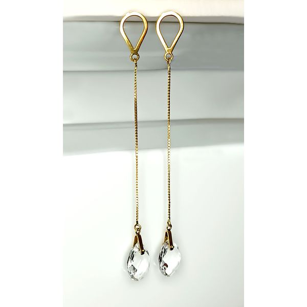 Brinco em Ouro 18k Cristal