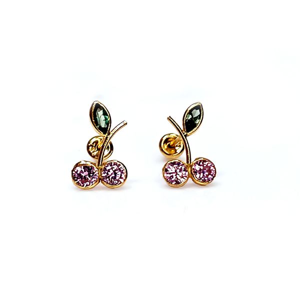 Brinco em Ouro 18k Cerejinha