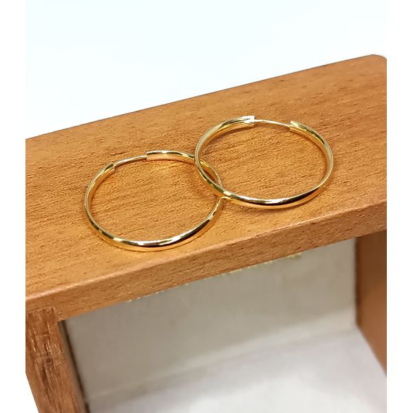 Brinco em Ouro 18k Argola Clássica 20 Milímetros